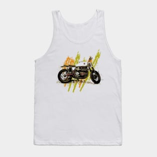 Cafe racer motorbike club Tank Top